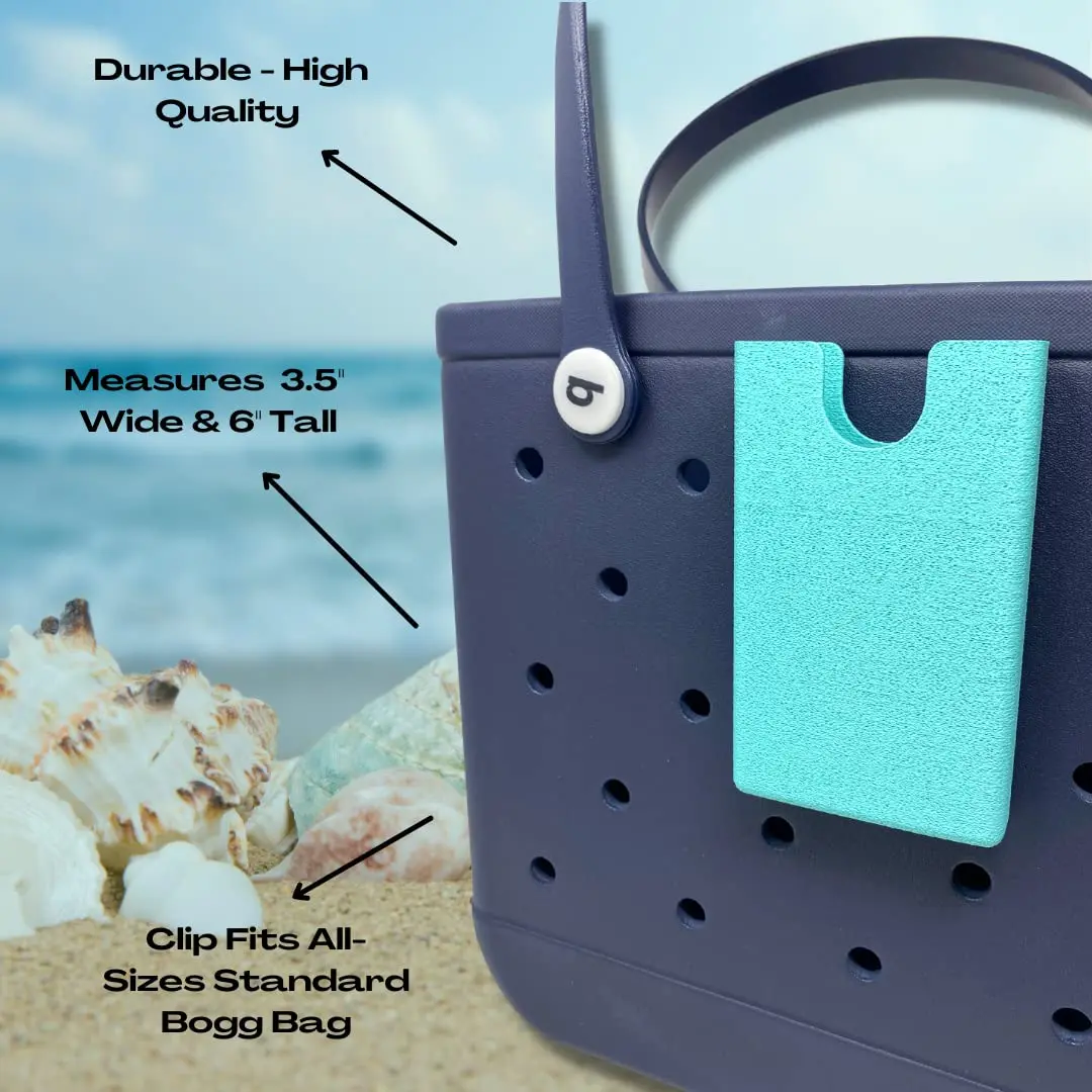 Phone Case Holder Bogg Bags Accessory Compatible with All Rubber Beach Tote Bags Secure Attachment Plastic Shell Case