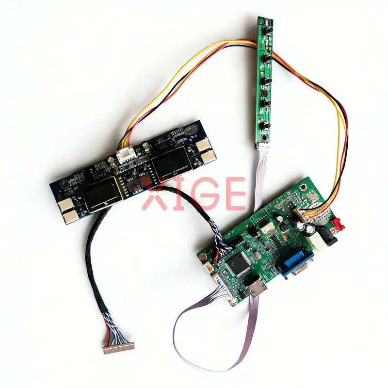 

Плата контроллера матрицы ЖК-дисплея подходит для NA19026 LQ170K1LW01 FLC43XWC8V NL12876BC26 HDMI + VGA LVDS 20-контактный 1280x768 1280*768 4-CCFL комплект DIY