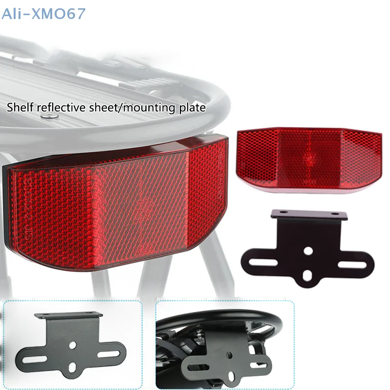 Soporte de montaje lateral para matrícula de motocicleta y bicicleta, luz de freno trasera, soporte de ajuste, luz trasera, soporte de láminas reflectantes