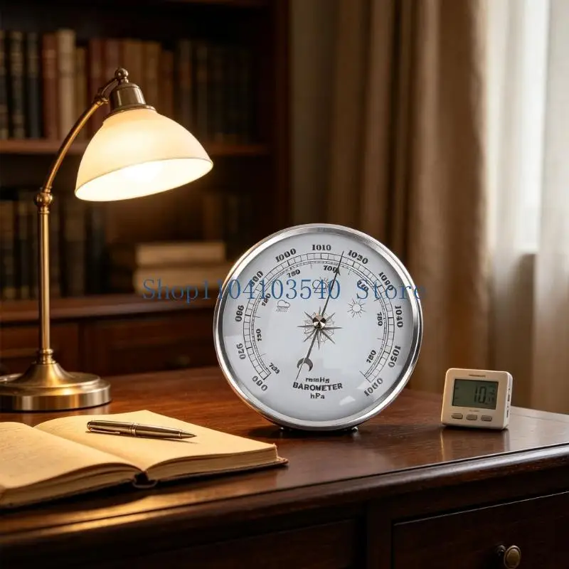 02DC Home Office Pressure Reference Meter with White Face Display