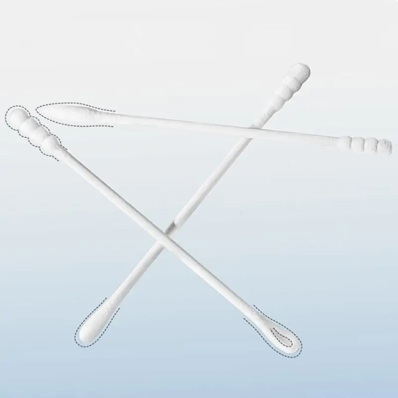 200Pcs Double Sided Cotton Swabs Soft Buds for Babies Ear Cleaning Household Makeup Needs