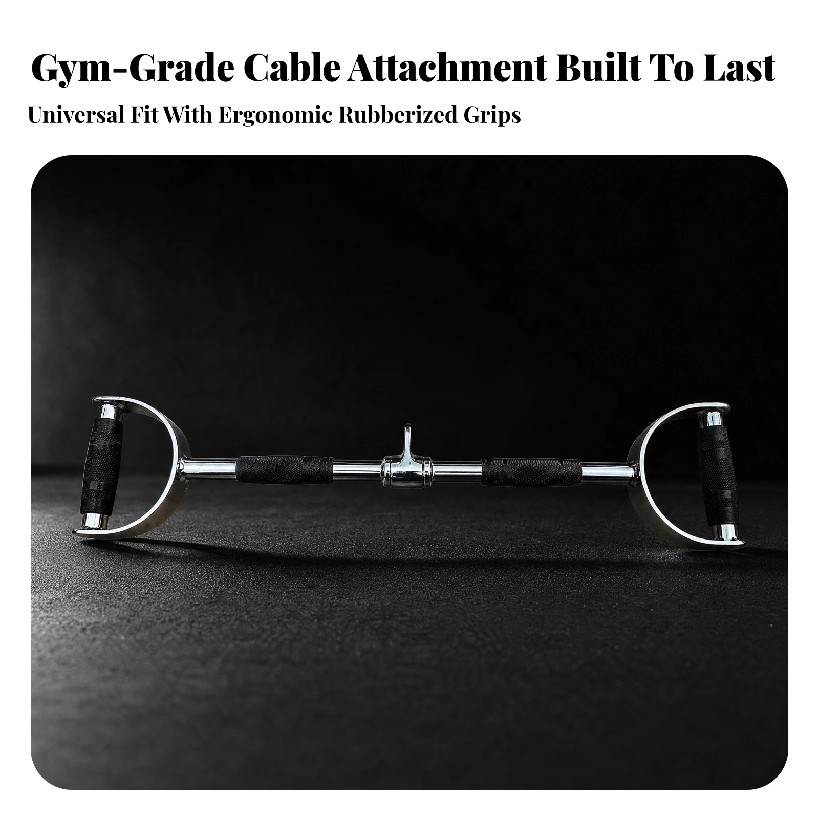 Lat Pulldown Cable - อุปกรณ์เสริมสายเคเบิลแบบด้ามจับคู่รูปตัว D พร้อมด้ามจับแบบมีพื้นผิว ด้ามจับแบบแถวคู่รูปตัว D สำหรับเครื่องดึงข้อศอกลง