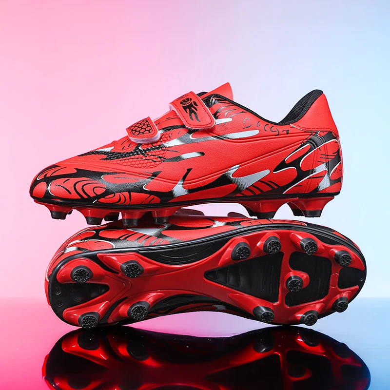 

Long Spike Football Shoes Kids Professional Low-cut Children's Soccer Shoes Outdoor Non-slip Futsal Sneakers Boys Sports Shoes