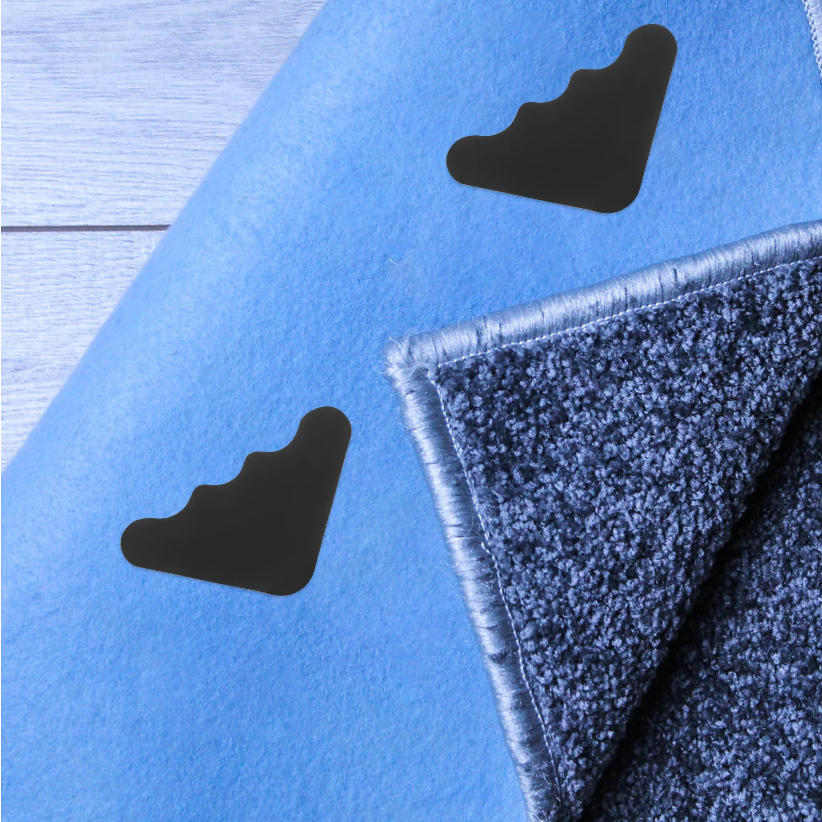 10 pçs nunca curvar pinças de canto do tapete pu lavável almofada pinças para pisos de madeira telhas apertos de canto do tapete