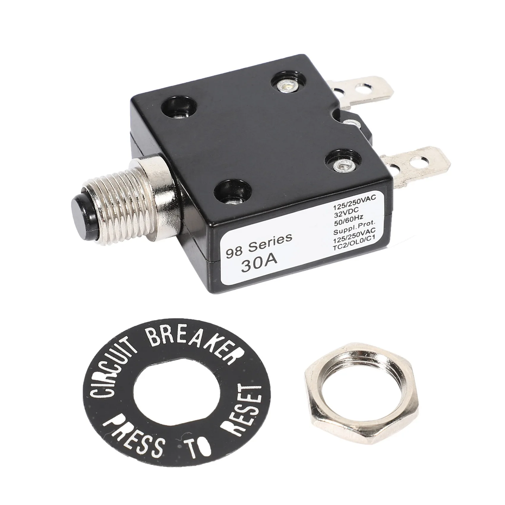 A14G 30A 125/250VAC 50VDC Circuit Thermal Breaker Thermal Protector For Generator