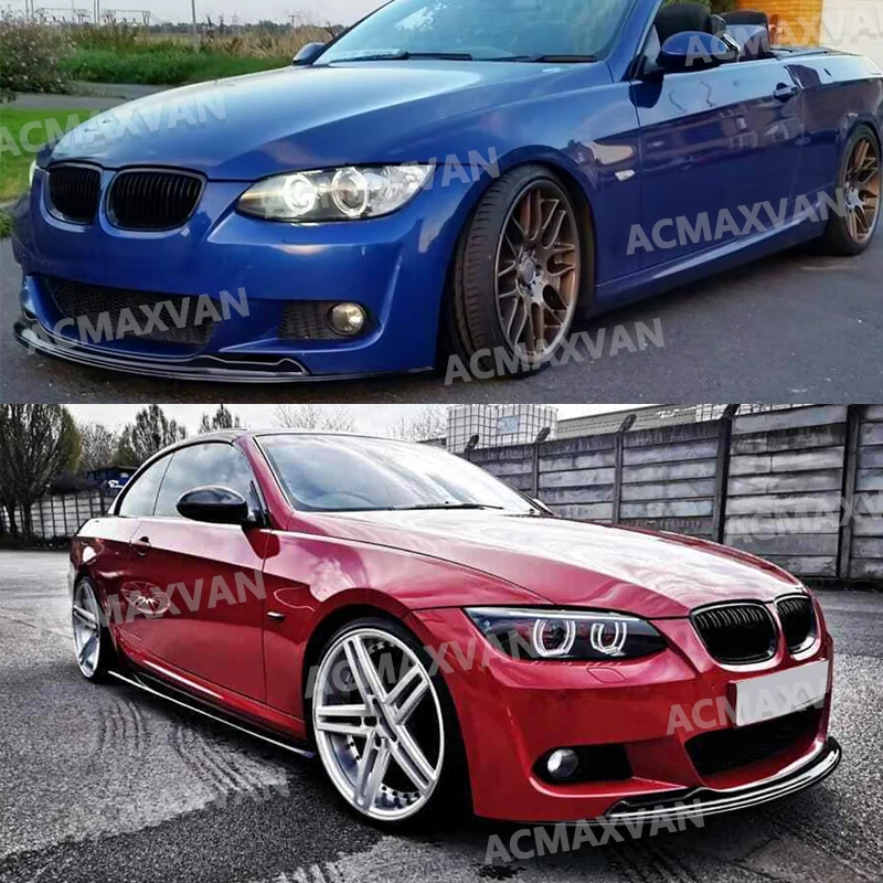 

Fit For BMW 3 SERIES E92 E93 Front Lip GLOSS BLACK 320i 325i M SPORT 2005 2006 2007 2008 2009 PRE-LCI FRONT BUMPER SPLITTER