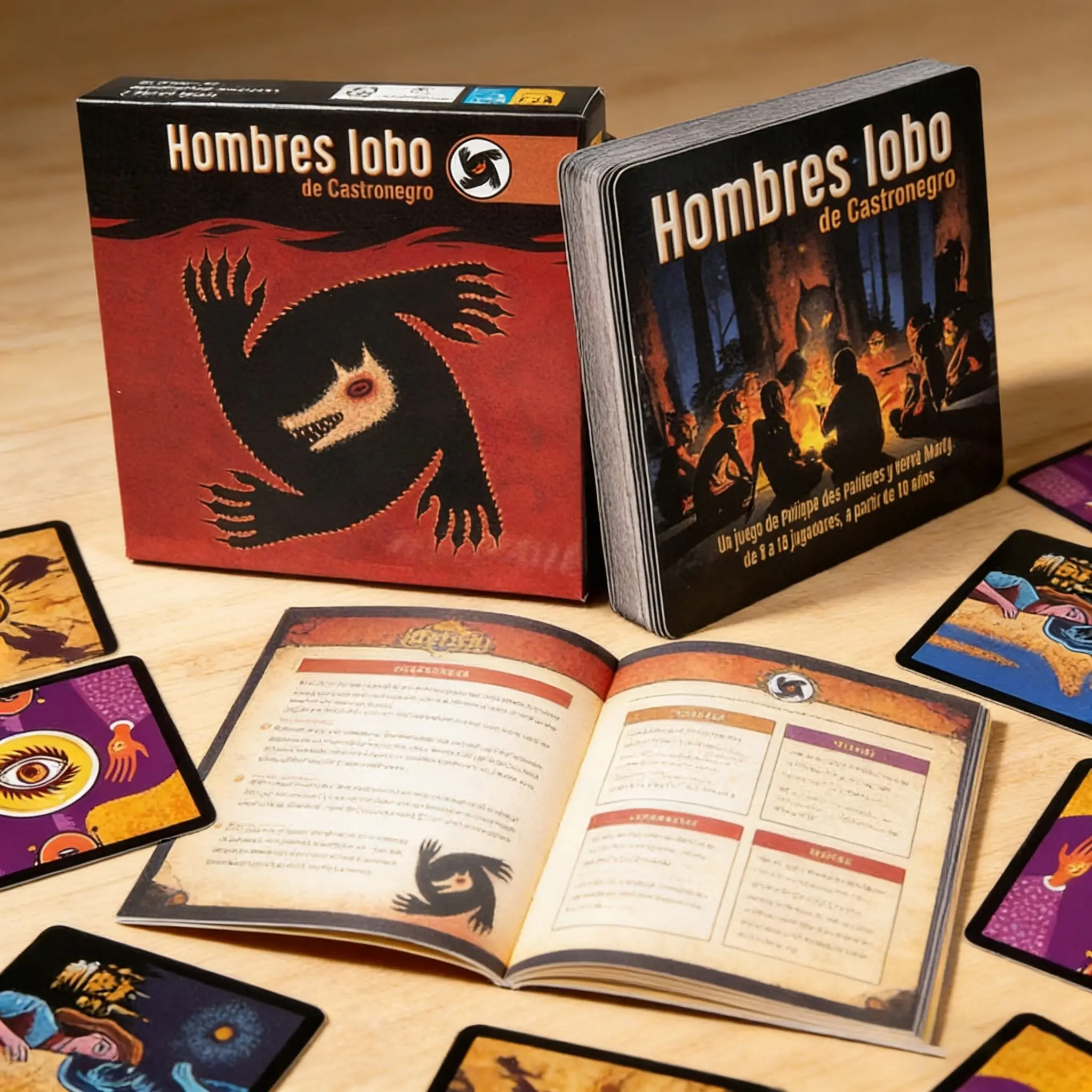 

Новая колода карт Werewolf, 24 шт.: настольная игра для вечеринки для семейного отдыха. Пазл для взрослых и детей, подарок на Рождество, Хэллоуин