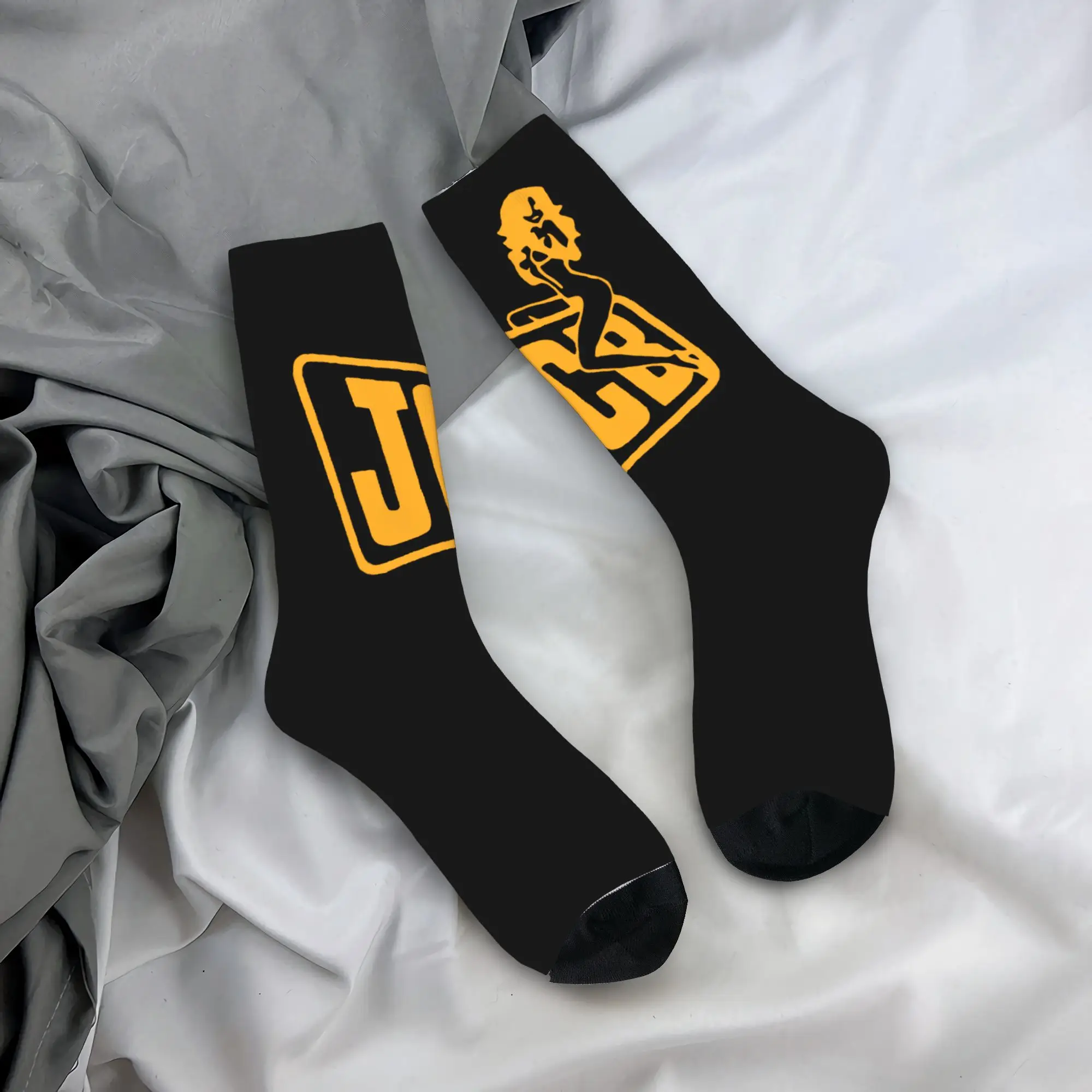 

Носки JCB с оригинальным принтом для мужчин и женщин, эластичные, летние, осенние, зимние, укороченные носки