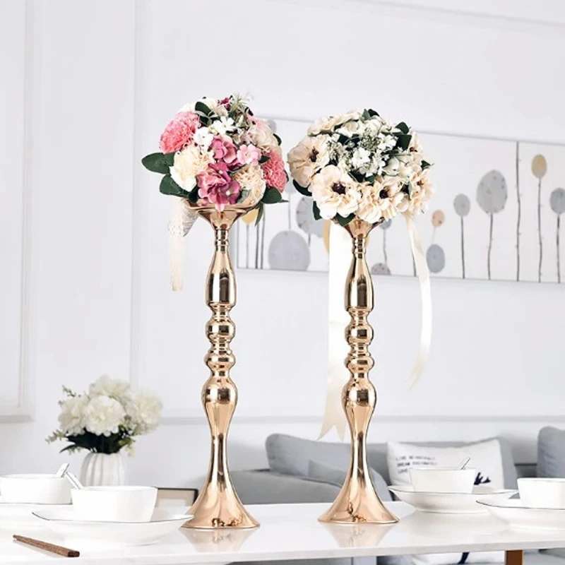 

20 Pcs Gold Vases Wedding Centerpieces for Tables Versatile Metal Flower Arrangement for Wedding Party Dinner Centerpiece Decor