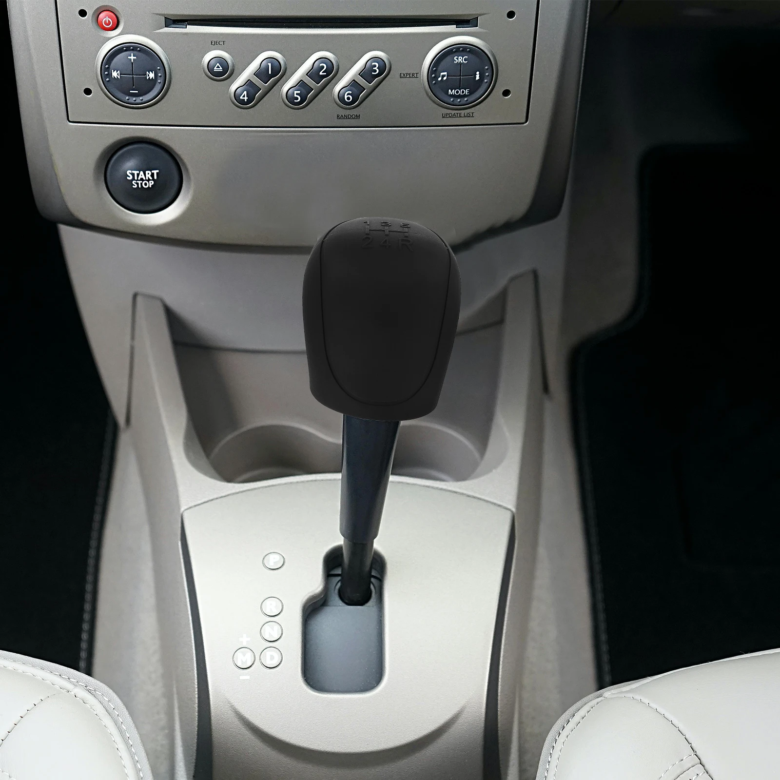 

Silicone Car Shift Knob Cover Non Slip Wear Resistant Universal Gear Shift Knob Cover Design Black Color Classic Style