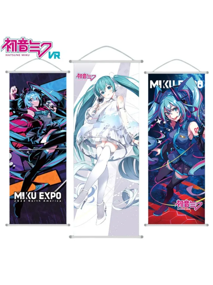 Hatsune Miku Kamerdecoratie Wanddecoratie Cartoon Hatsune Miku Hangend schilderij Lange scroll Vakantiecadeau Anime Goederenondersteuning - afbeelding 2