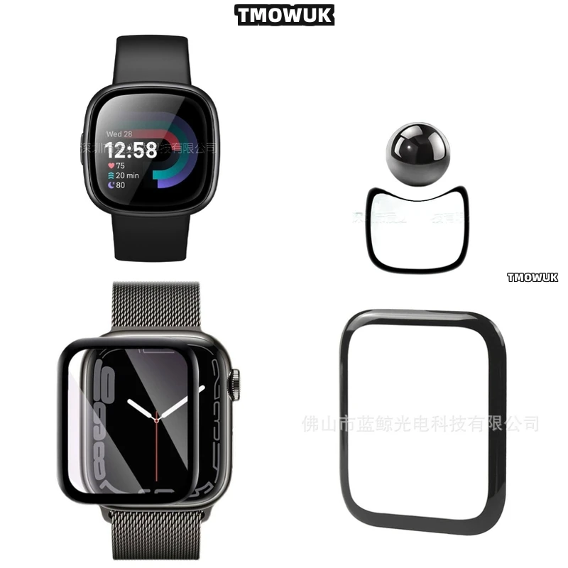

For Fitbit Sense 2 Versa3 2 4 Inspire 3 Charge 6 5 Screen Protector PMMA Crystal HD 3D Edge Design Shockproof Accessory