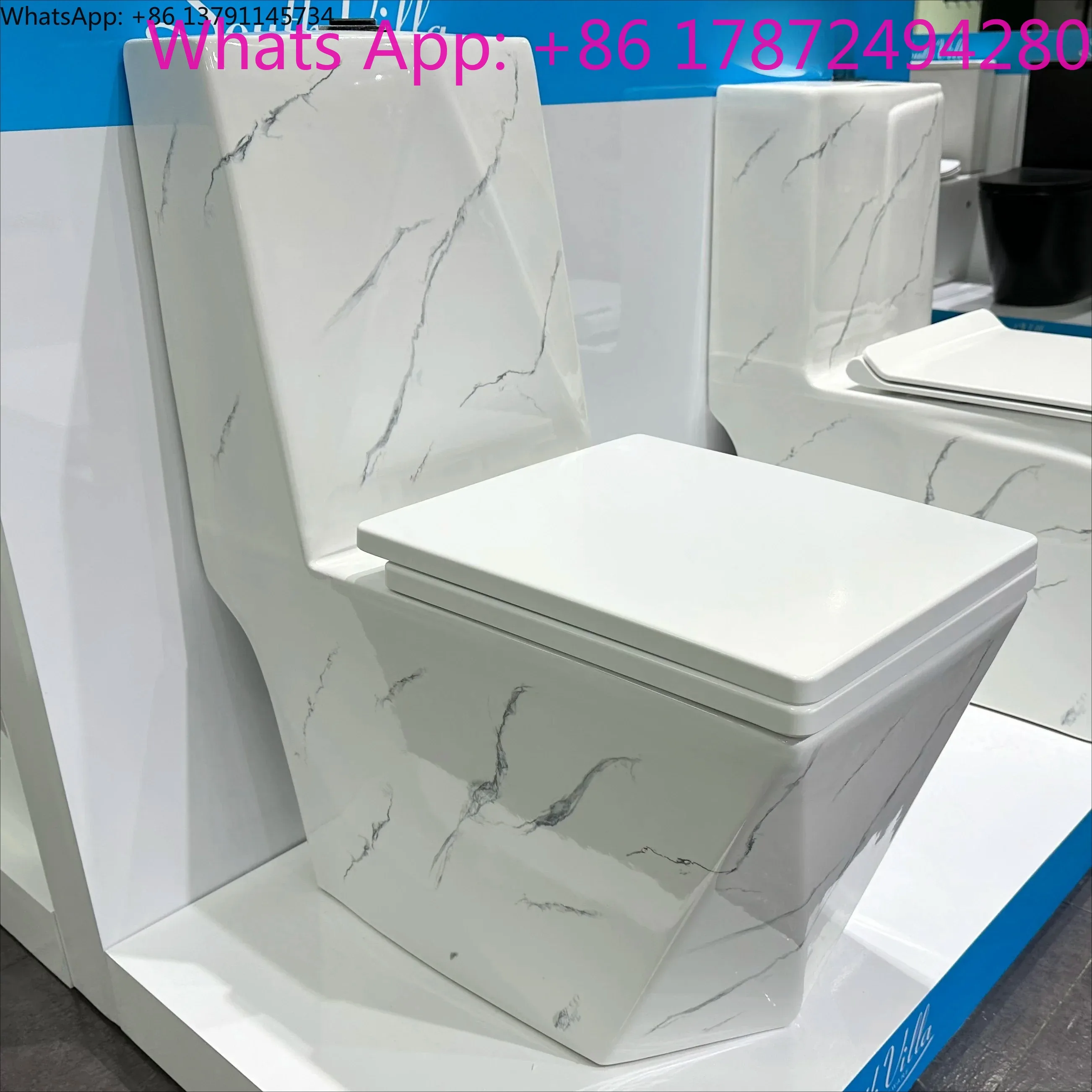 shape marble white color wc  water closet bathroom one piece toilet bowl ceramic floor mounted toilet commode