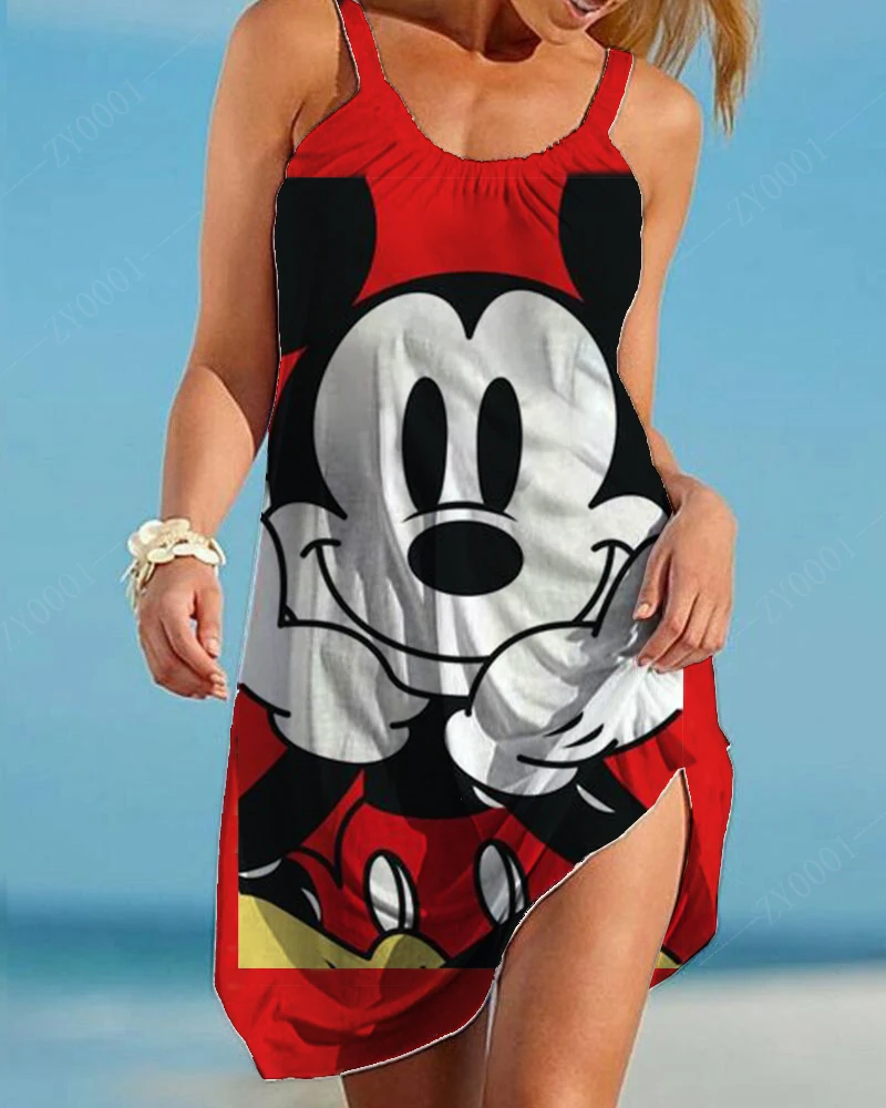 Zomer Elegante Formele Jurken Voor Vrouwen Dreeses Disney Grote Maat 7xl Vrouwen Jurk 2022 Sling Seaside Vrouwen Plus Size kleding