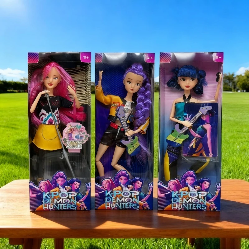 

Охотники на демонов, известная мультяшная кукла K-Pop, виниловая фигурка, игрушка, нежные разные наряды с персонажами для милого орнамента