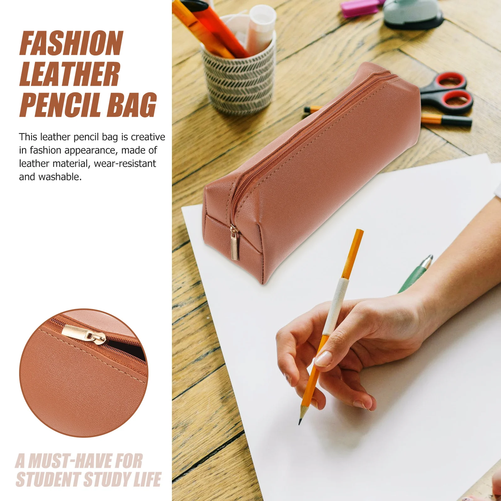 

Travel Makeup Brush Organizer Bag Small Pencil Pouch Portable Pen Case Slim Brush Holder Travel Makeup Tool Bag
