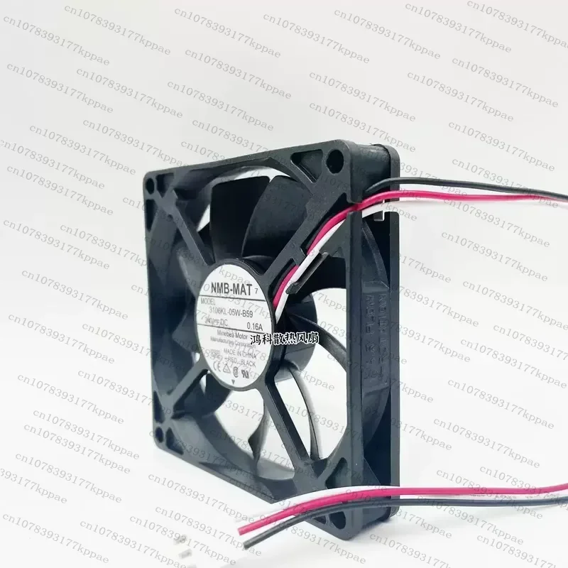 1PCS for NMB 3106KL-05W-B59 24V 0.16A Double Ball Bearing Cooling Fan for Fanuc Industrial Frequency Converter