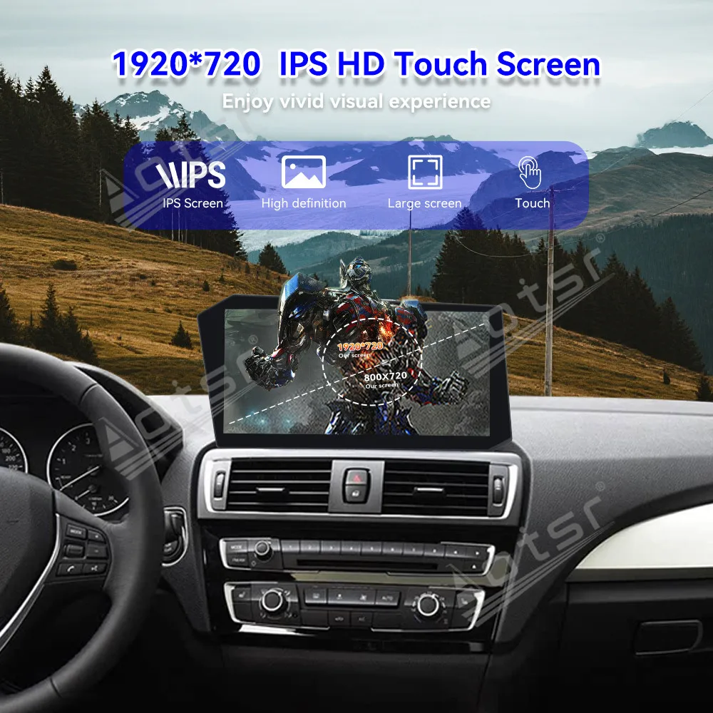 Qualcomm Android 14 Navigation For BMW 1 Series 2 Series 2012-2017 Car Radio 12.9 Inch New Era X Screen Car Multimedia Player