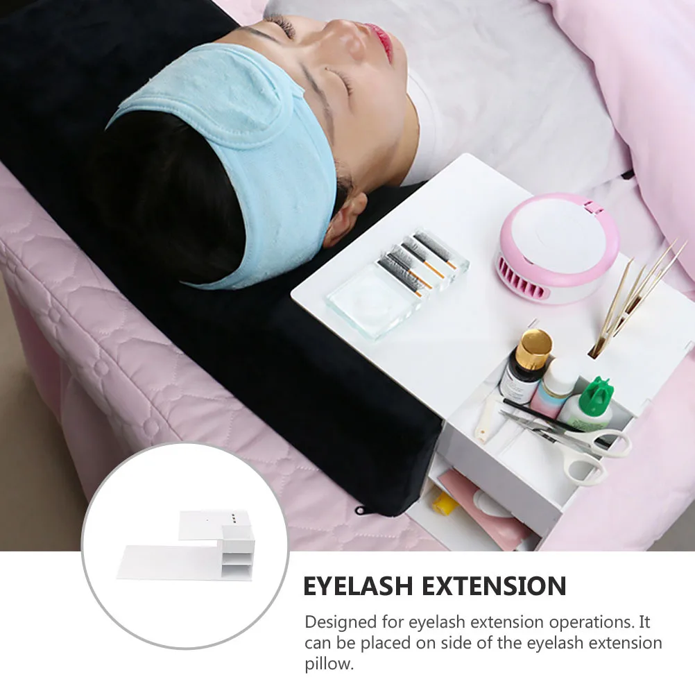 

Detachable Eyelash Extension Pillow Shelf Grafting Console Acrylic Organizer for Lash Tools Display Stand Home Salon Use