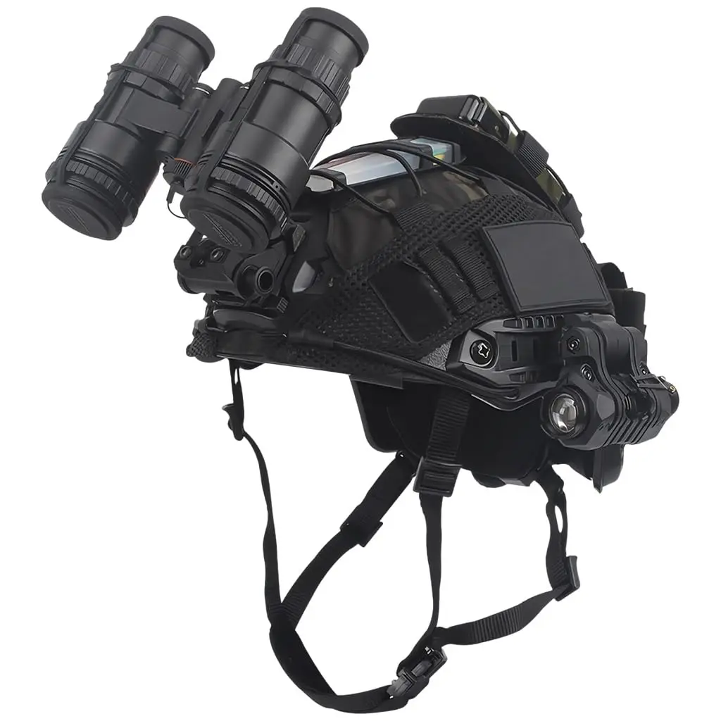 

Fast Tactical Helmet Set for Outdoor Airsoft Paintball Hunting, NVG Mount Tactical Goggles Telescope Model Tactical Gear