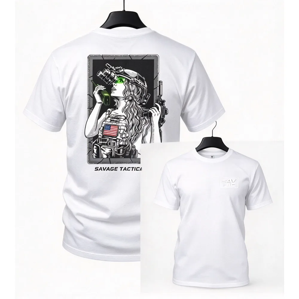 2026 New Tactical Style Men Outdoor Short Sleeve T-Shirt O-Neck Street Casual Tops
