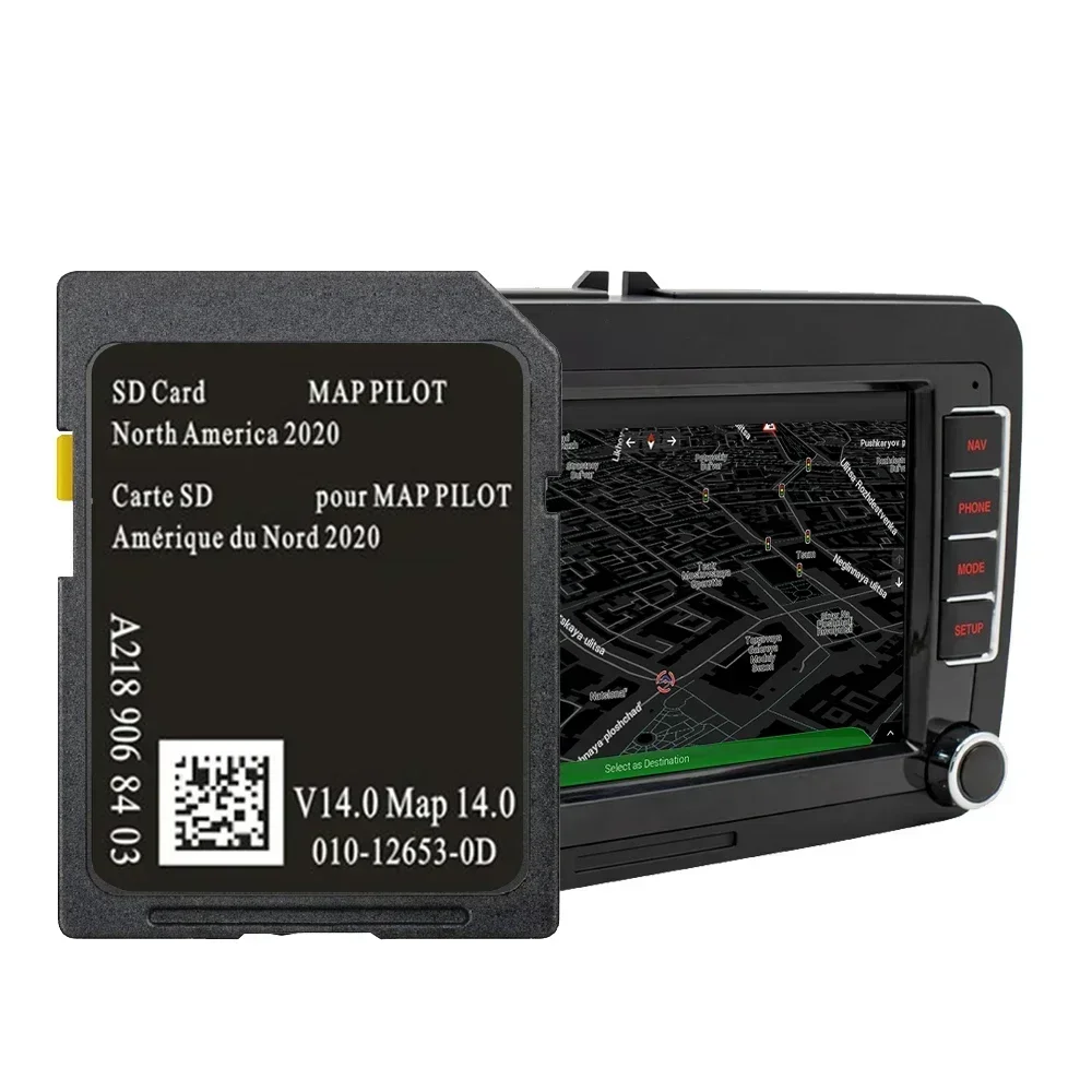 ذاكرة الخريطة لـ Merecedes AMG B-Class C-Class CLA CLS E-Class E400 GLA GLC تحديث السيارة خريطة أمريكا الشمالية إصدار 2020 بطاقة SD #6