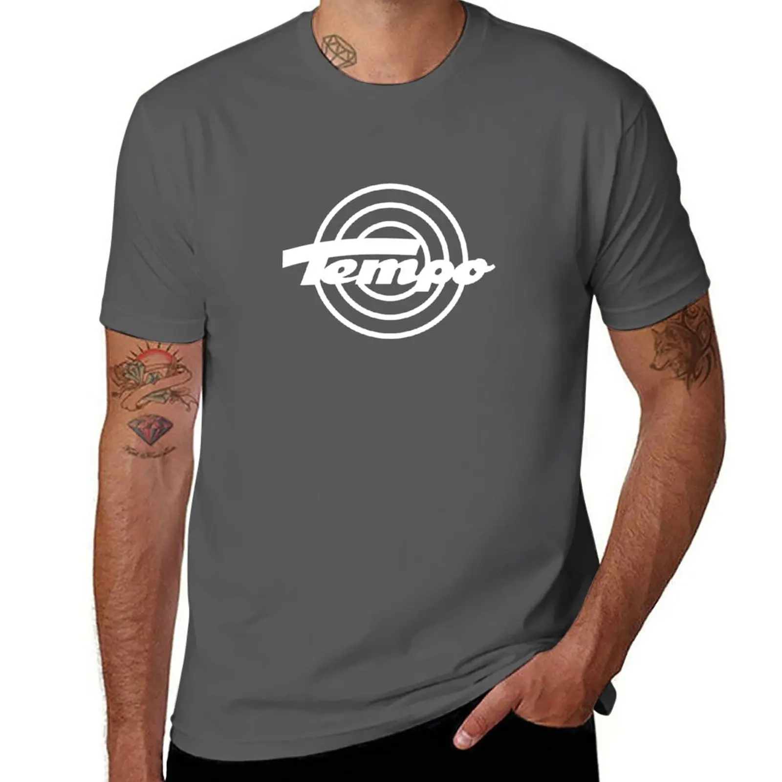 New Classic Car Logos: Tempo (white) T-Shirt tees tops plain white t shirts men