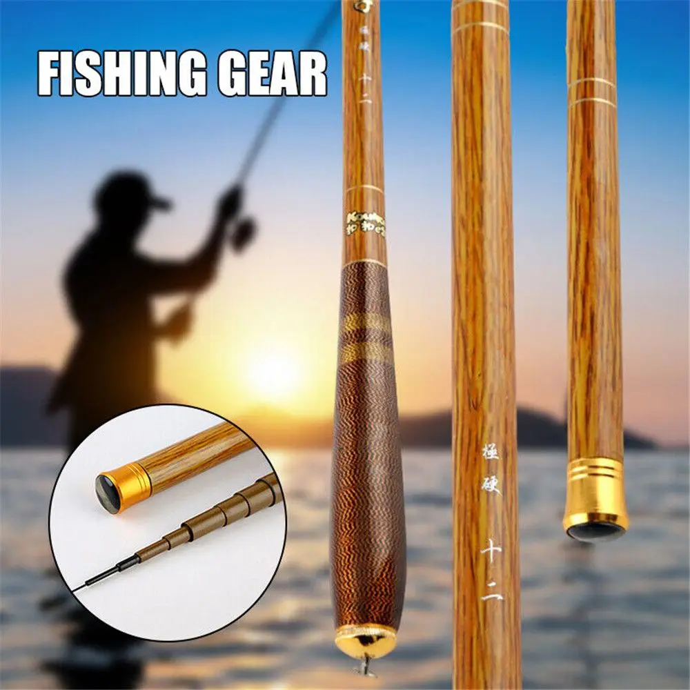 Log Colored Telescopic Fishing Rod Ultralight Portable Mini Stream Hand Pole SuperHard Fishing Tackle Carbon Fiber Carp Feeder