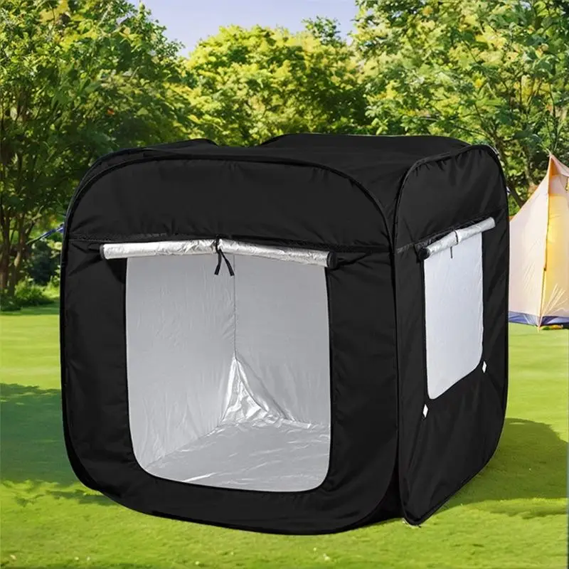 Children's Quick-Opening Play Tent, Square Fabric Activity Space with a Dedicated Area for Reading, Drawing, A2UB