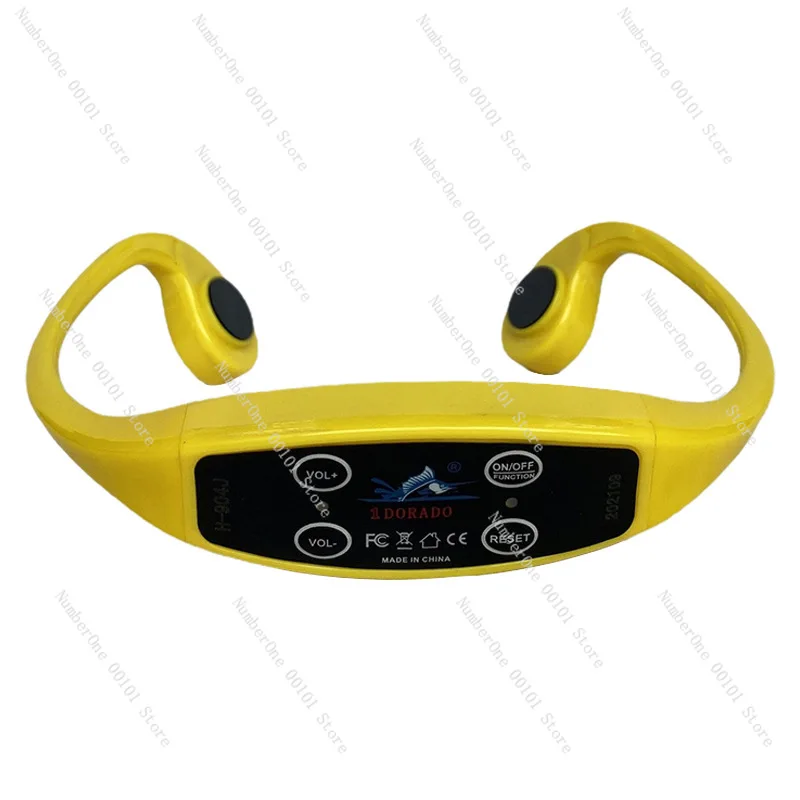 H904 Swimming Waterproof Radio Walkie-talki Bone Conduction Headset Headphone for Swimming Coach Training