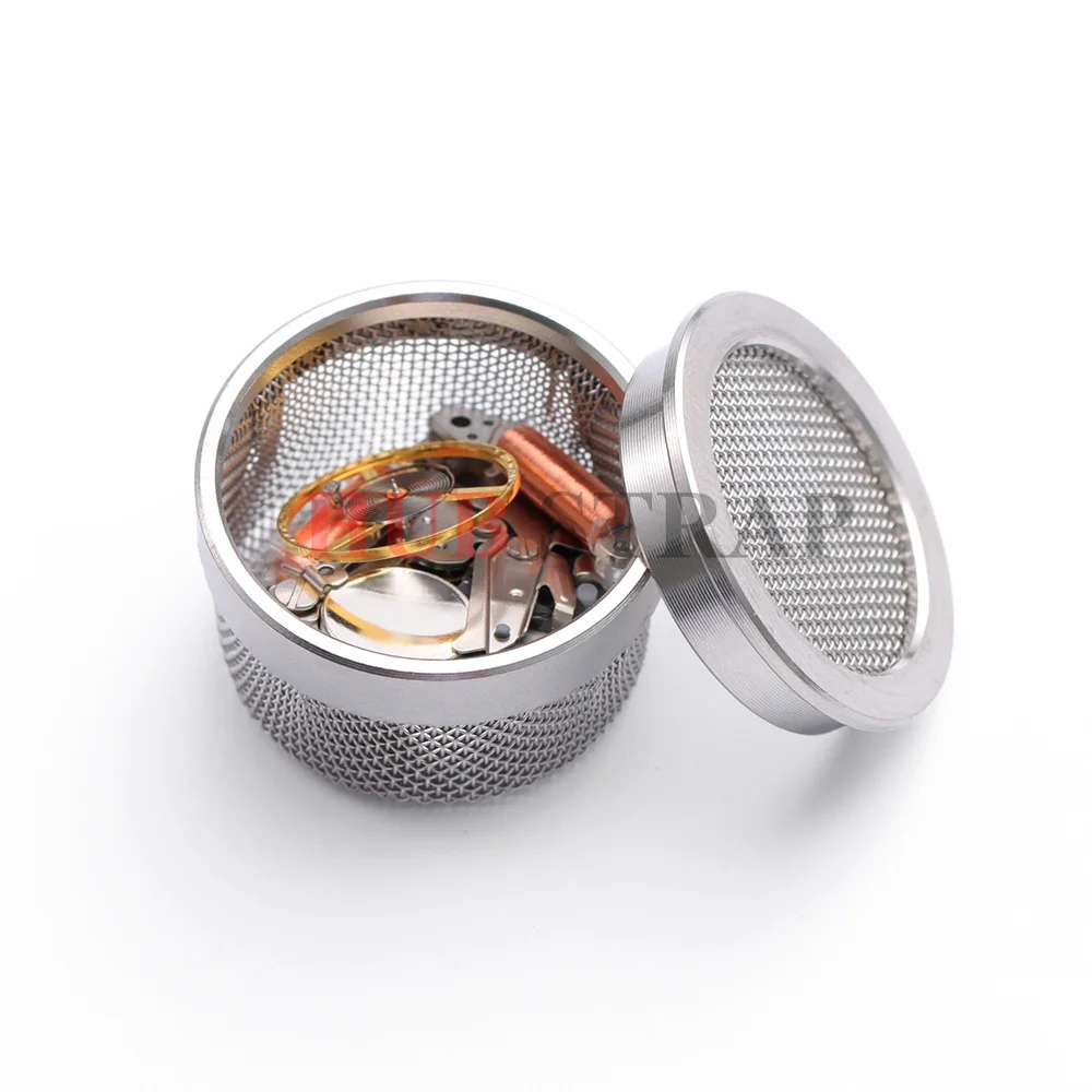 Watch Parts Cleaner Basket Stainless Steel Watch Repair Mesh Holder Basket Watch Repair Tool for Jewelry Tiny Components