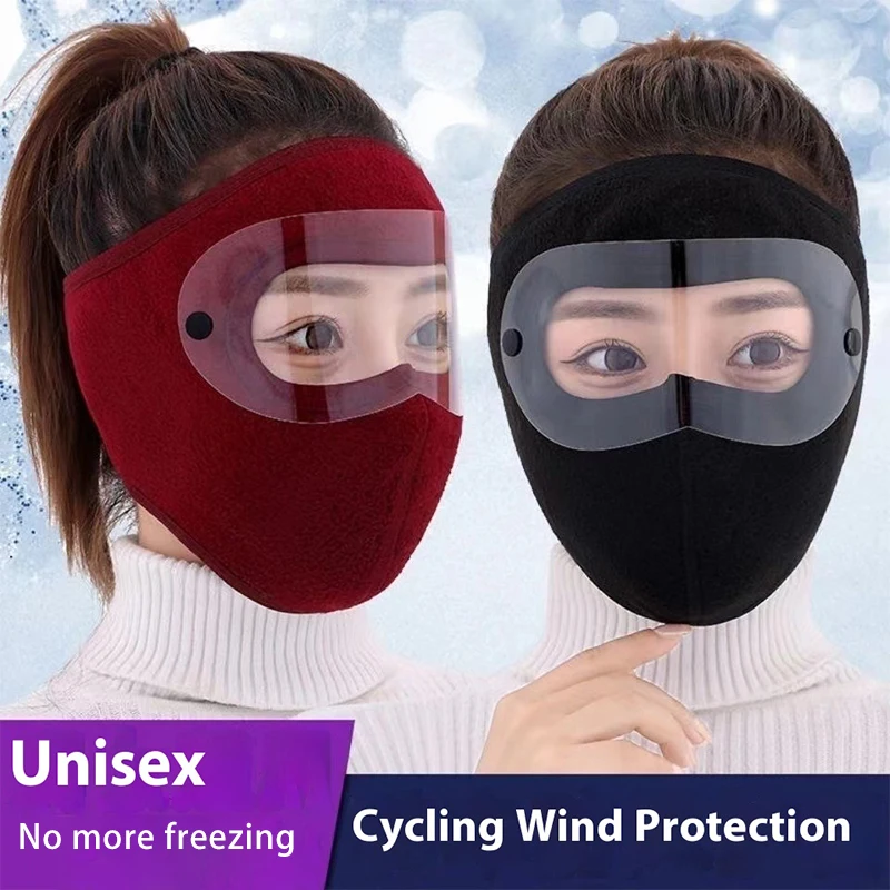 

Autumn and Winter Warm Face Mask, Unisex, Windproof and Dustproof Mask, Full-Face Riding Ear Muff, Goggles