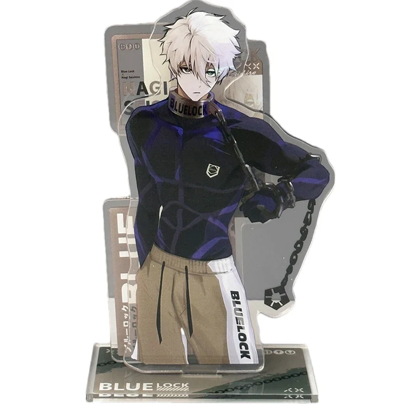 Anime BLUE LOCK Nagi Seishiro Acrylic Stand Figure Fine Desktop Ornament Cartoon Decoration Accessory Sign Xmas Gift