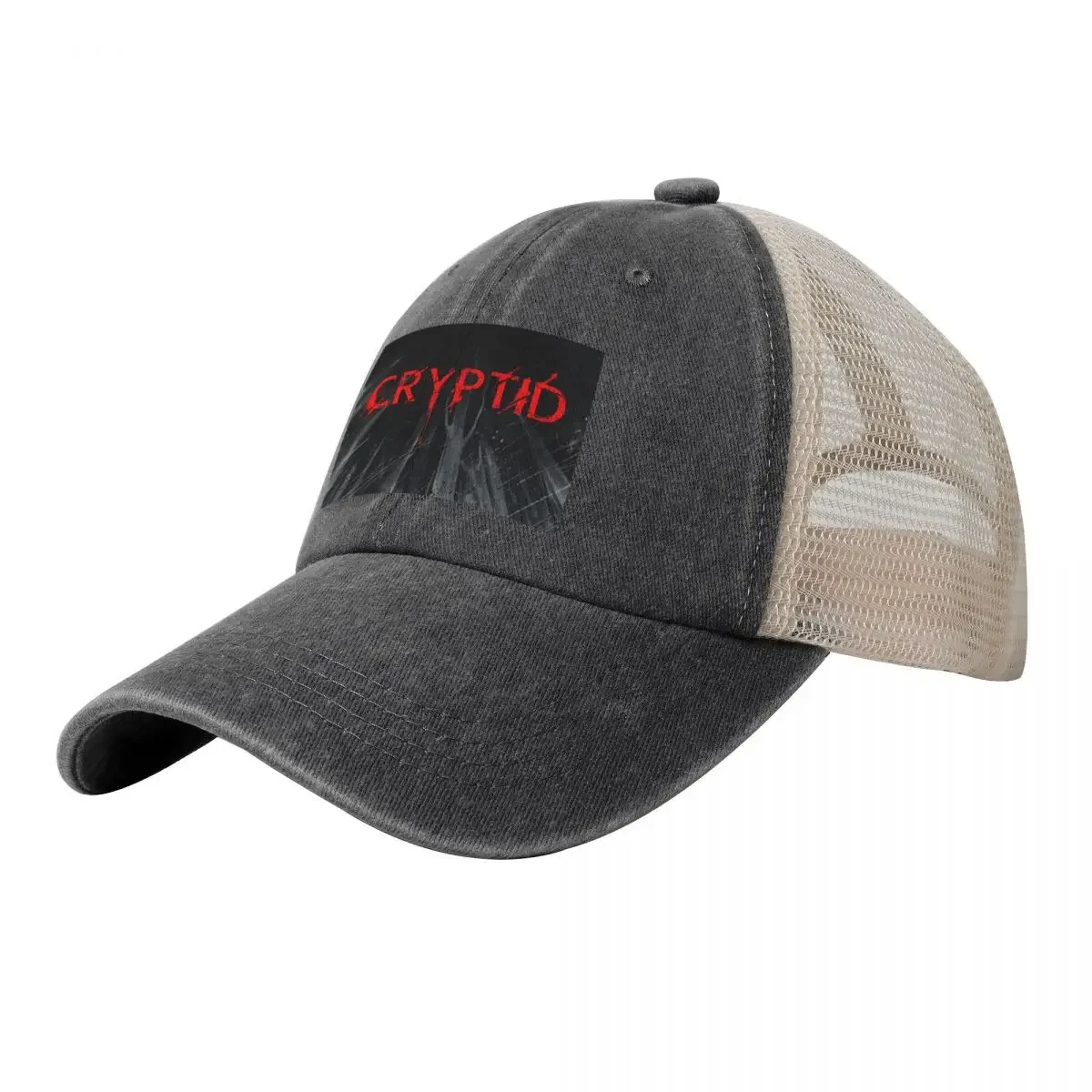 

Cryptid Watercolor Image Cowboy Mesh Baseball Cap Kids Hat Luxury Brand Men's Caps Women's