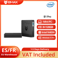 BMAX Mini PC B1PRO N4000 MIni PC Windows 11 Pro 8GB RAM 128GB ROM Micro Desktop Computer Dual-Band WiFi mini pc