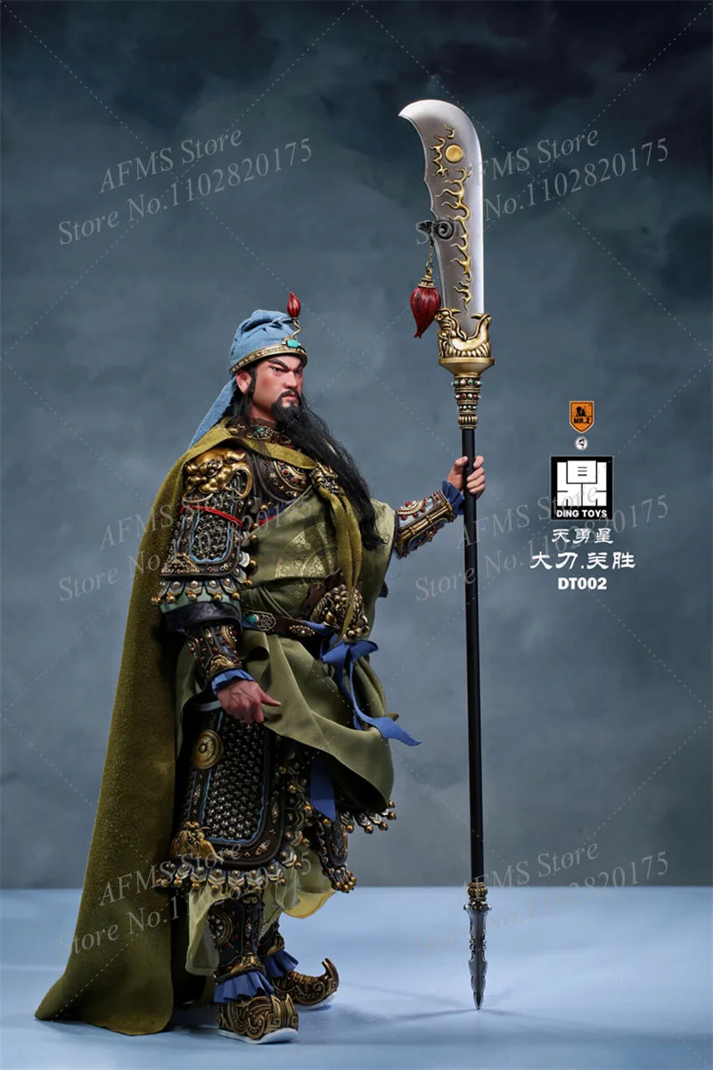 Mr.Z Toys DT002 1/6 مقياس تحصيل الشكل أسطورة المياه الهامش الجندي القديم دا داو غوان شنغ 12 بوصة عمل الشكل