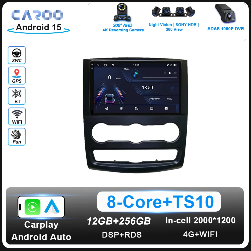 

Android 15 Car Radio Stereo Carplay For Mercedes Benz Sprinter Auto Navigation GPS Multimedia Video Player NO 2DIN DVD WIFI 4G
