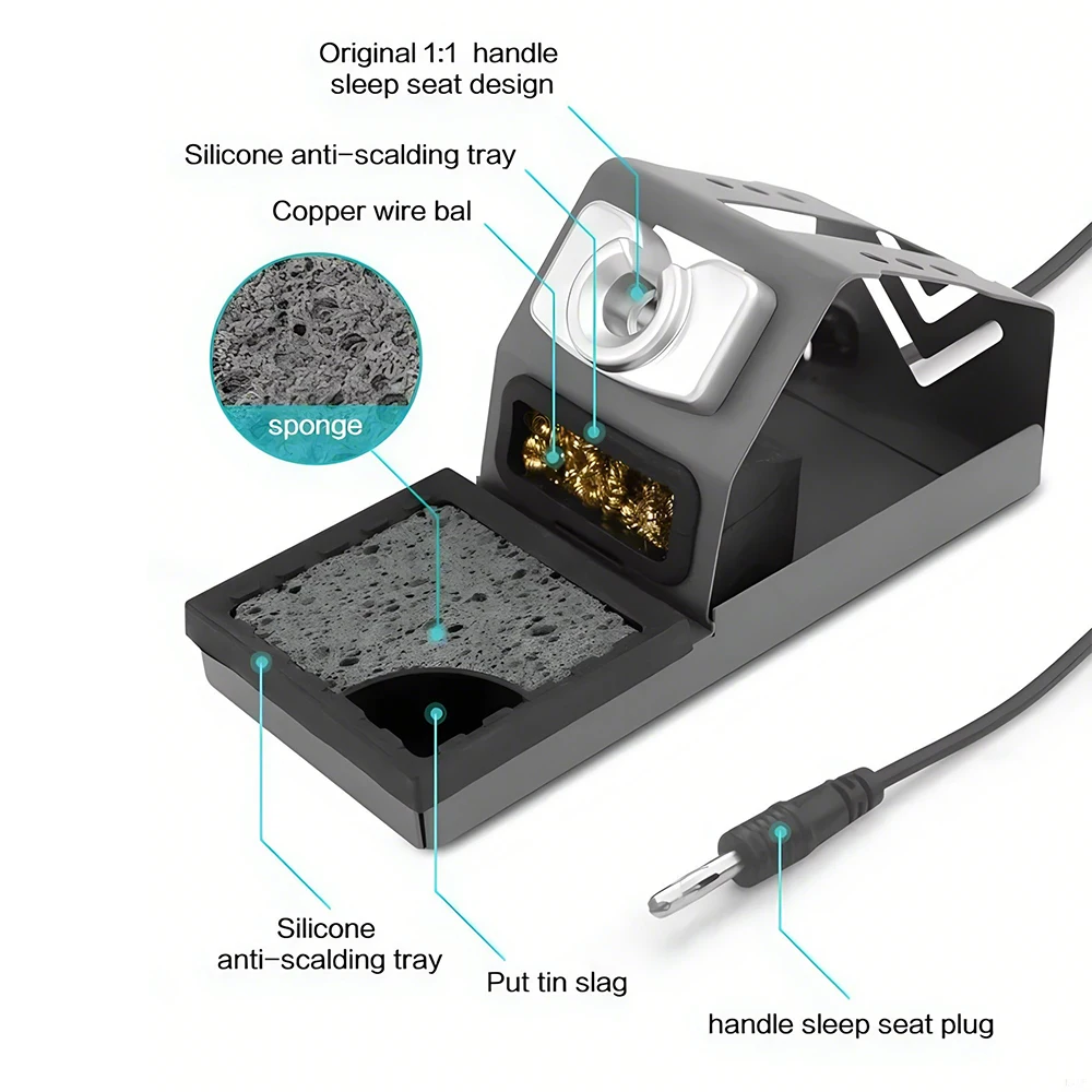 OSS T245 Smart Soldering Station Digital Welding Equipment Solder Machine for Electronic Mobile Phone PCB Repair Tools C245 Tip