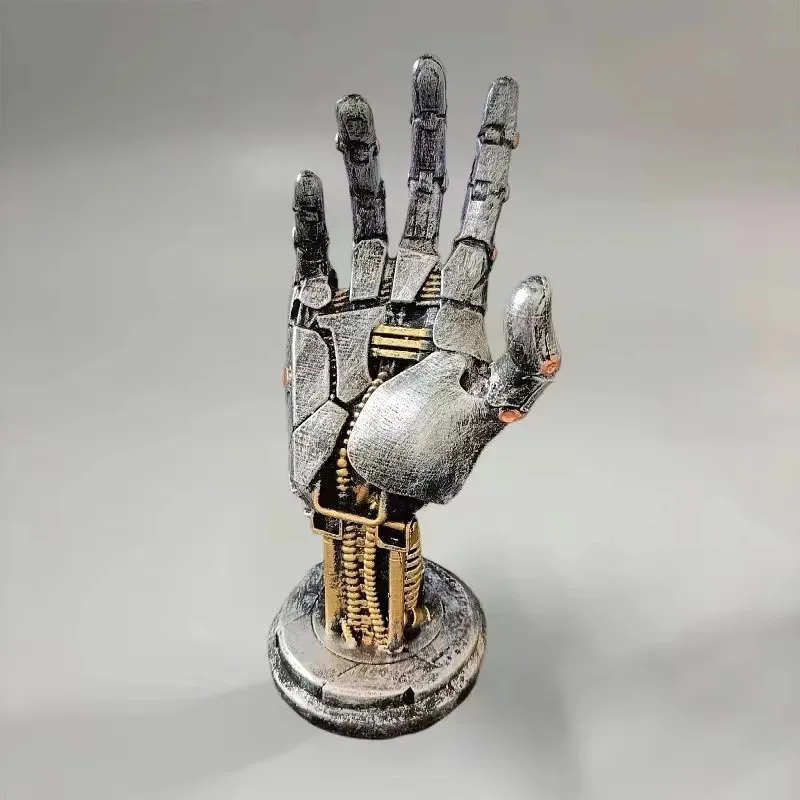 

Cyberpunk robotic arm, integrated handle bracket, creative collectible desktop decoration animal model handmade gifts