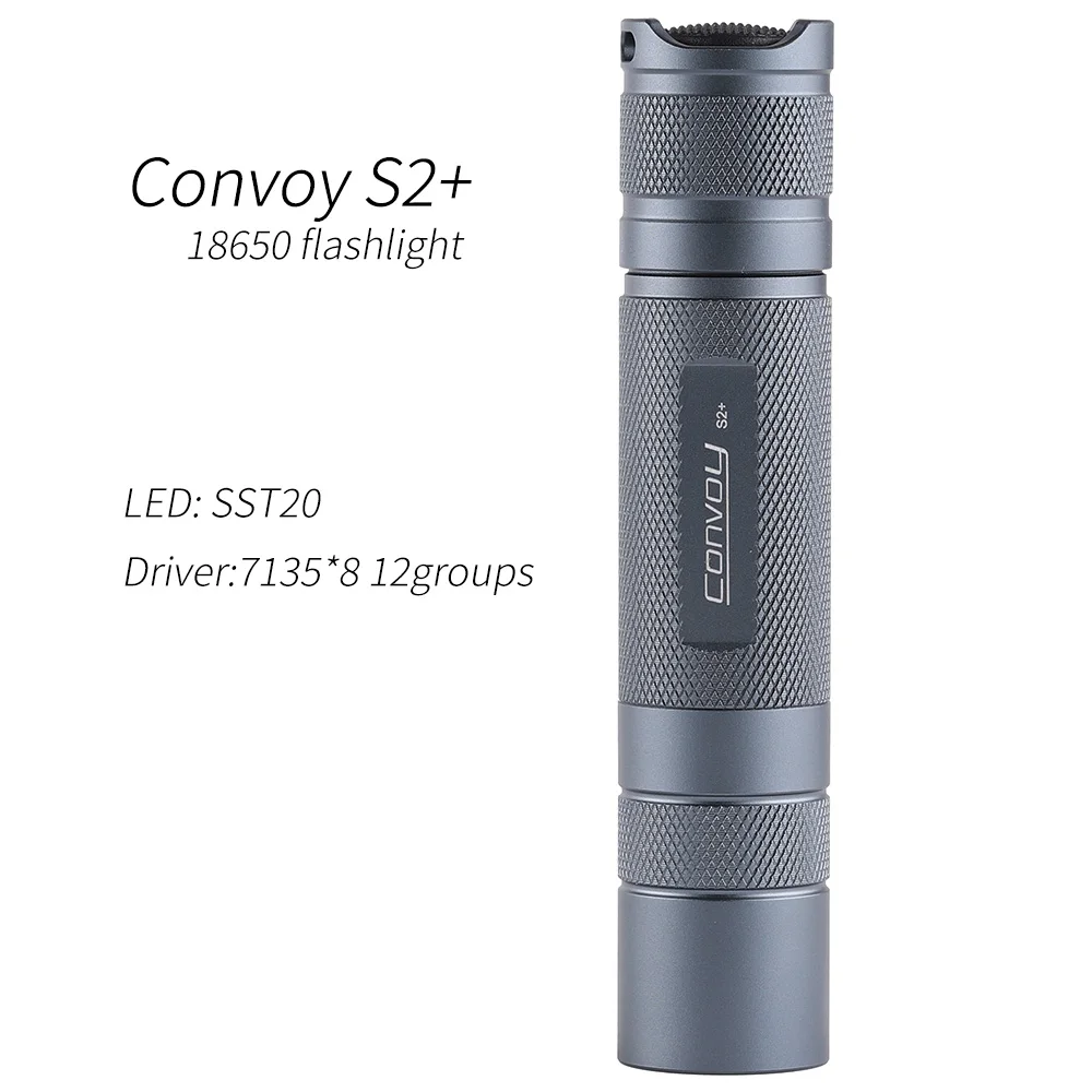 Convoy Flashlight S2 Plus SST20 Linterna Led 18650 Torch Flash Light Lanterna 7135*8 Biscotti Firmware Fishing Camping Lantern