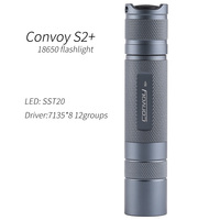 Convoy Flashlight S2 Plus SST20 Linterna Led 18650 Torch Flash Light Lanterna 7135*8 Biscotti Firmware Fishing Camping Lantern