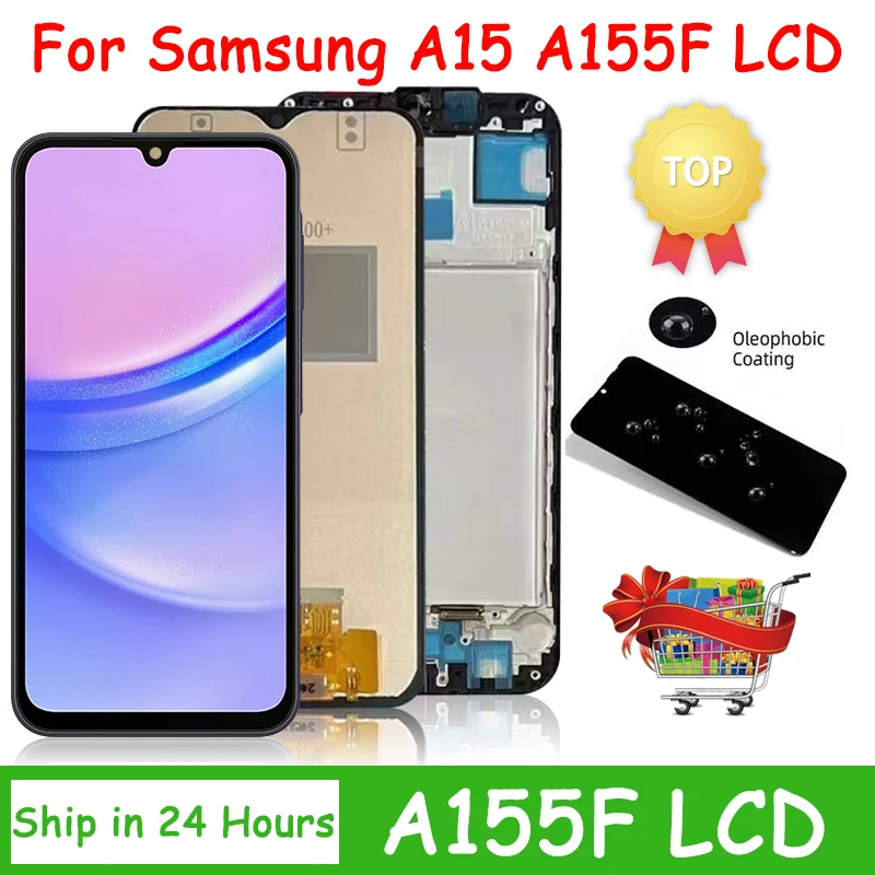 6.5“Tested A15 Display Screen For Samsung A15 4G A155 LCD For Samsung A15 5G A156 LCD Screen Touch Digitizer Assembly