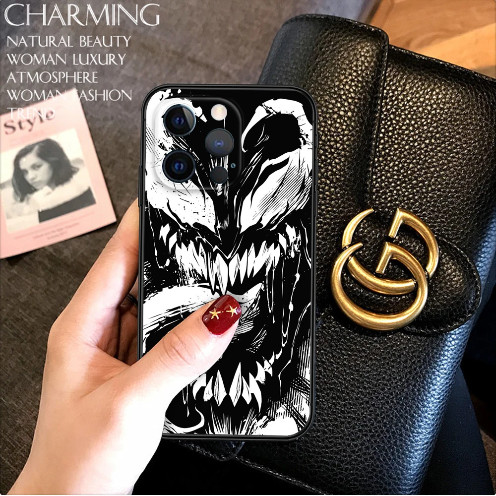 S5 Marvel Venom Soft Case dla Samsung S9 S10E S10 Lite S20 Ultra S21S S21 Fe S22 S23 S30 Plus Note 10 20 M30S M21 M31 M51