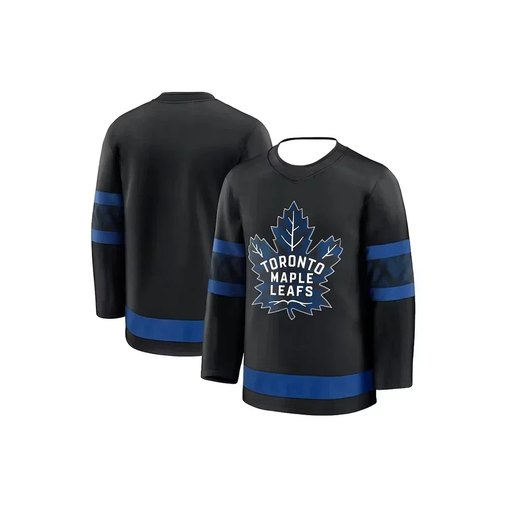 Toronto Ice Hockey Maple Leaf No.34 Long Sleeve T-shirt Men's Sport Training Jersey Breathable Casual Women Tee Kids Clothing image 5