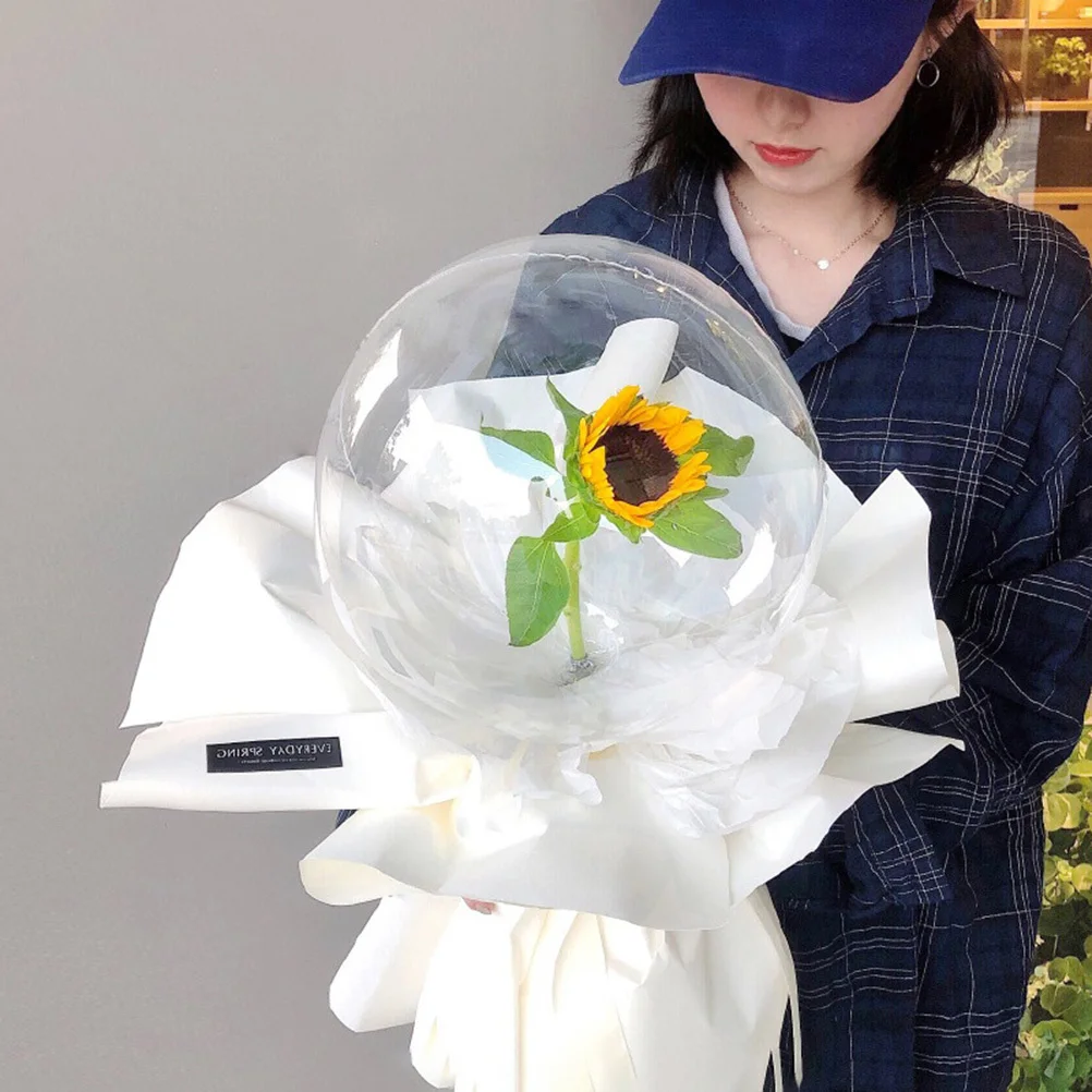 

5Pcs Transparent Round Balloons Party Decorations High Elasticity Clear Balloon for Wedding Birthday Valentine Romantic