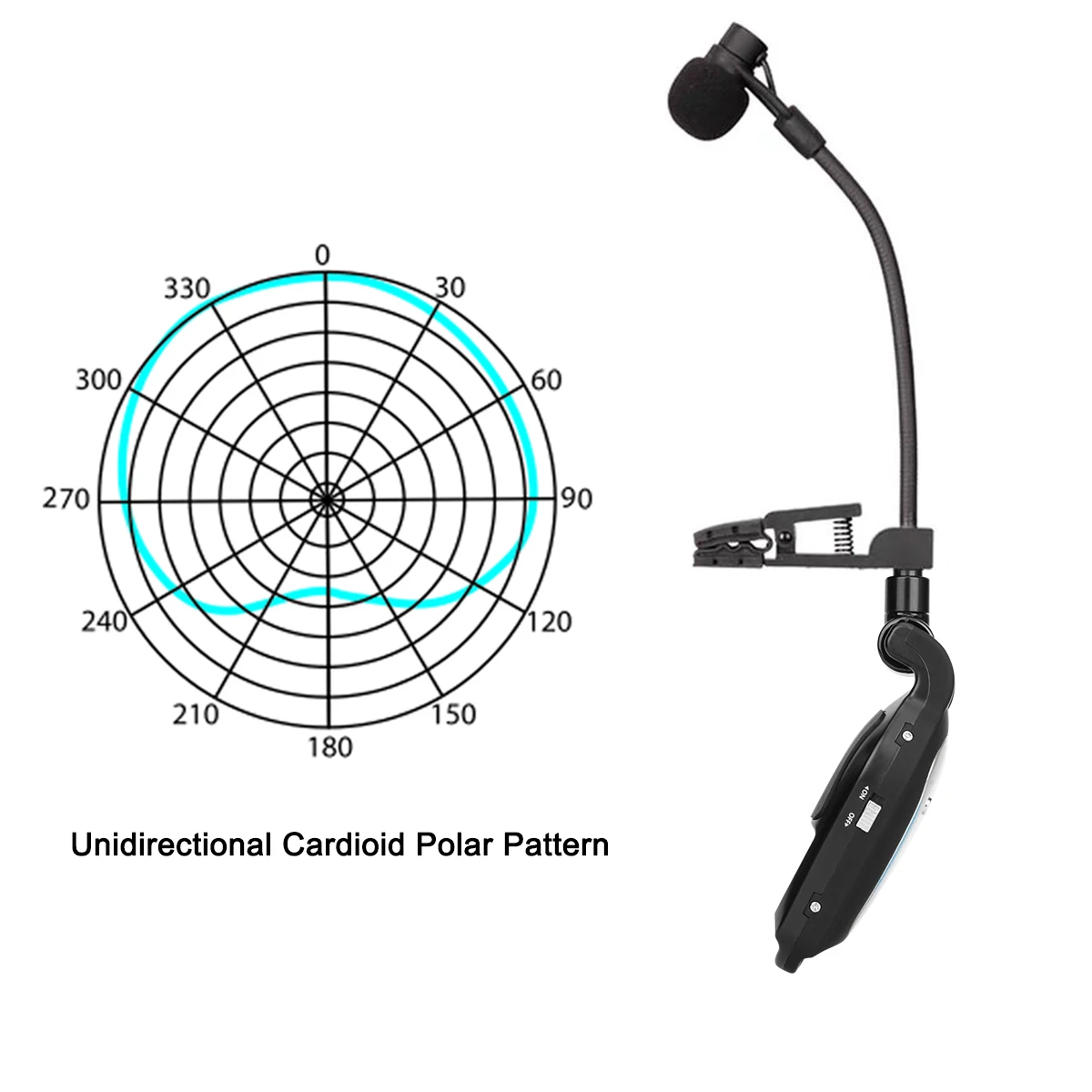 Imagem -04 - Kimagfun-sistema de Microfone sem Fio Saxofone Gooseneck Clip em Instrumentos Musicais Transmissor e Receptor Sons Claros Pick-up