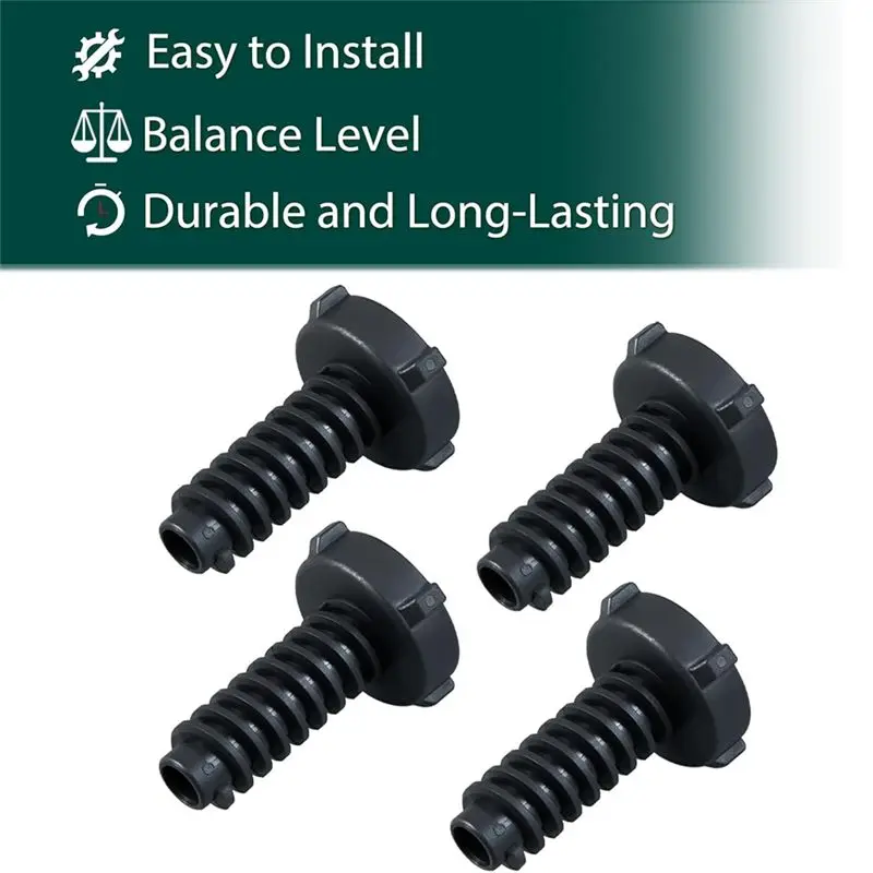 B01C-Washer Level Leg Washer Adjustable Leg Feet Replace AP5578287 Washing Machine Leveler Rubber Foot Pad