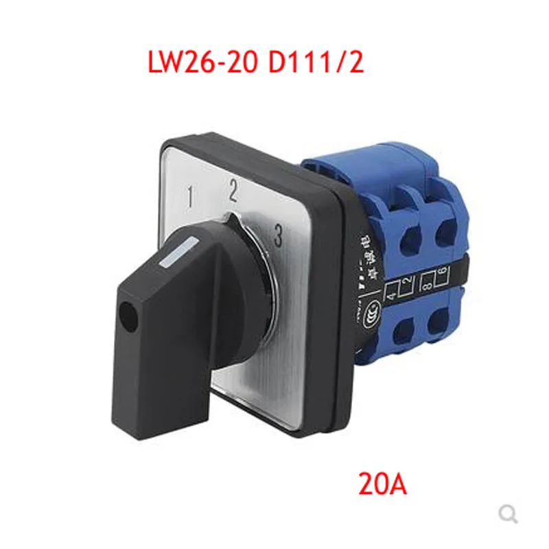 

LW26-20 D111/2 Three-gear Universal Transfer Switch Single-Line three-way Power Switch Single-pole Three-throw 39-16B