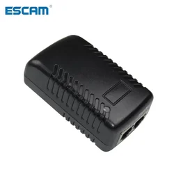 DC48V 0.5A CCTV Active PoE Injector Ethernet Power Adapter for IP Camera Power Pin 4/5(+) 7/8 Compatible with IEEE802.3af