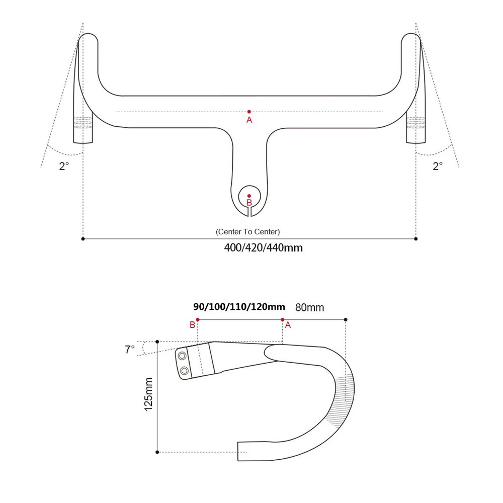 New Arrival RXL SL Integrated Carbon Road Handlebar OD2 1-1/4\